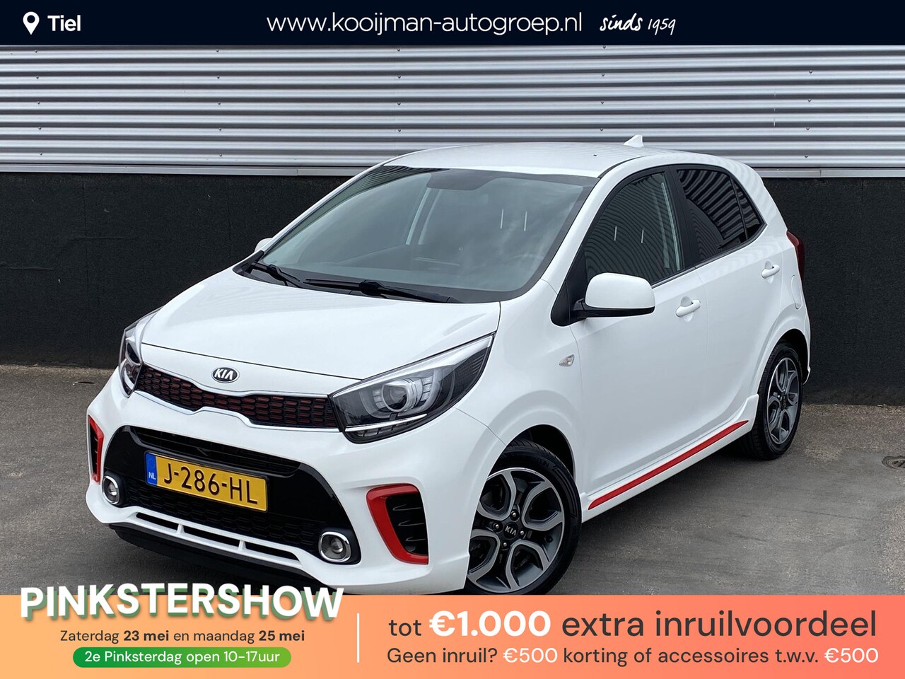 Kia Picanto - 1.0 MPi GT-Line Edition 1e eign. Nieuw geleverd en dealeronderhouden, Cruise control, navi - AutoWereld.nl