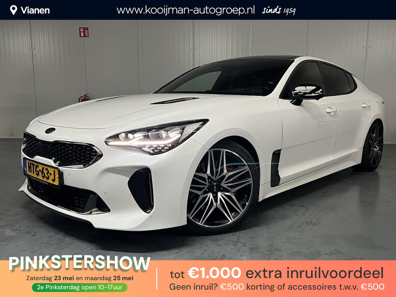Kia Stinger - 3.3 V6 T-GDI AWD GT met maar 42.000km! Full option, Facelift, Panorama schuif/kanteldak , - AutoWereld.nl