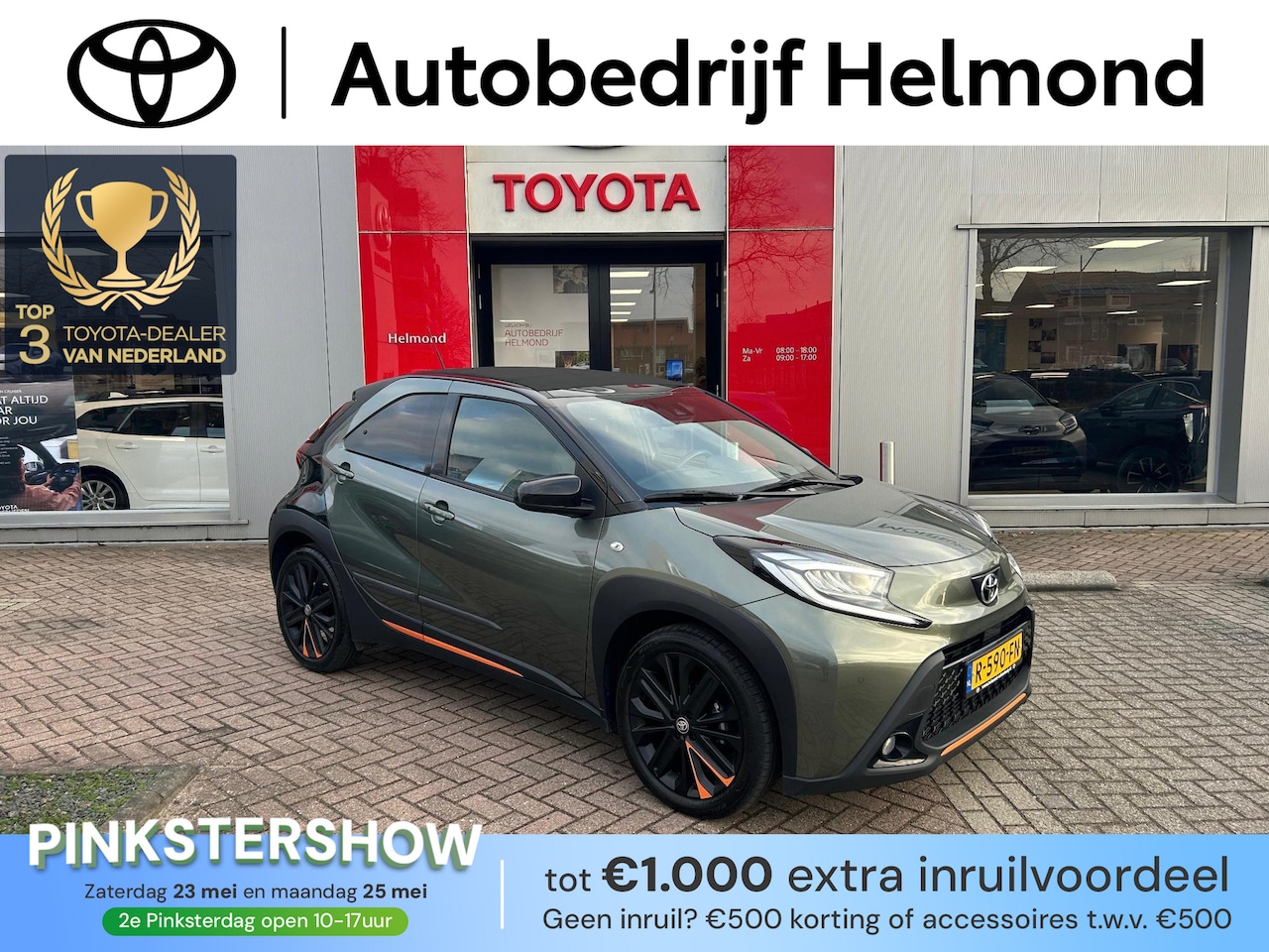 Toyota Aygo X - 1.0 VVT-i S-CVT Limited Automaat | Cabriodak | Trekhaak | Draadloze telefoonlader | Stoelv - AutoWereld.nl