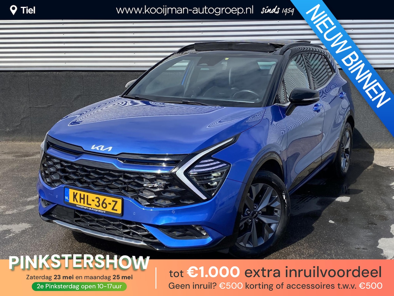 Kia Sportage - 1.6 T-GDi Hybrid GT-Line Schuif-/kanteldak, stuur- & stoelverwarming, parkeersensoren, nav - AutoWereld.nl