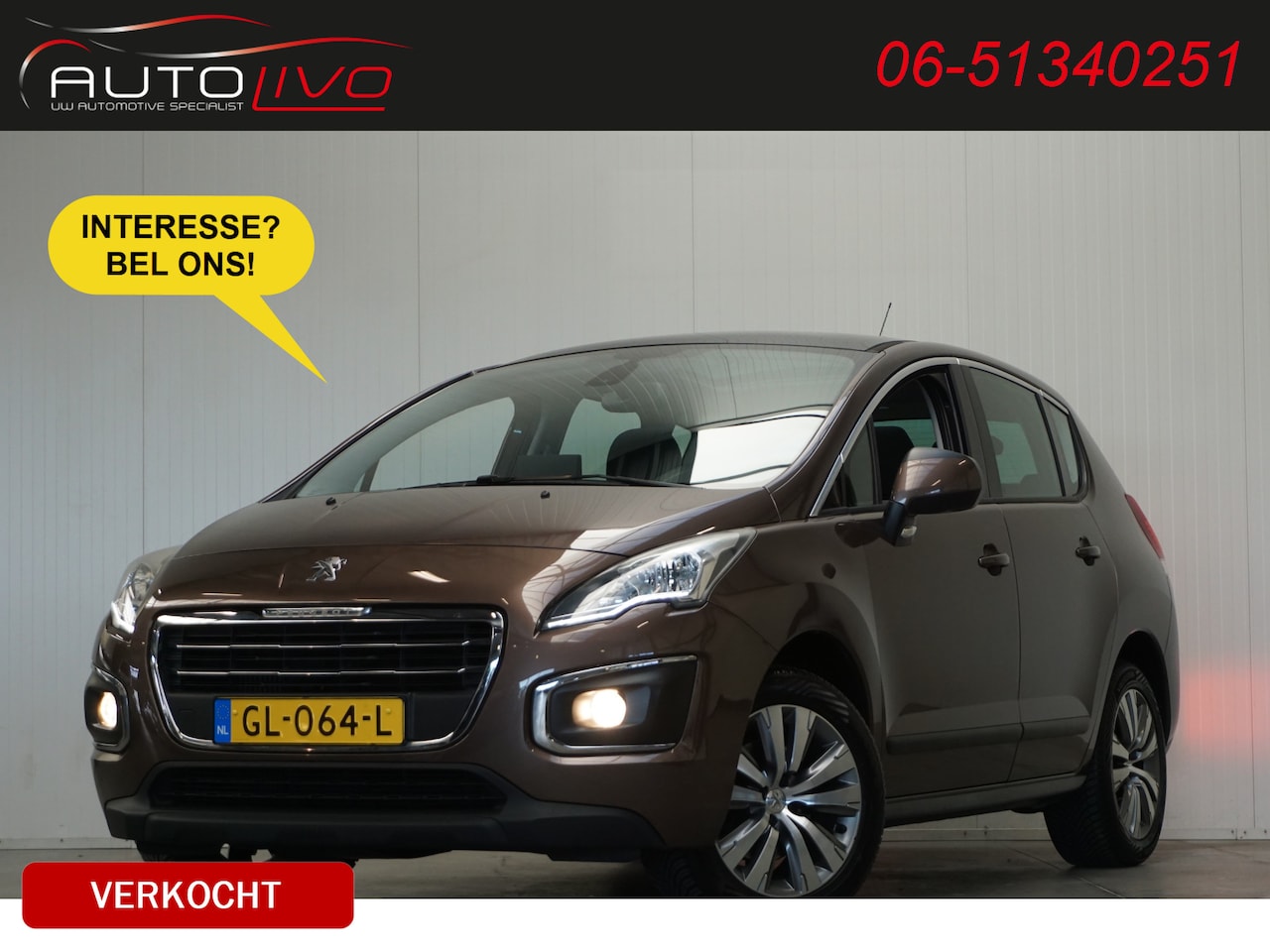 Peugeot 3008 - 1.6 THP Active 165 PK! AUTOMAAT! PANO NAVI CAMERA CLIMA CRUISE PDC TREKHAAK etc. - AutoWereld.nl