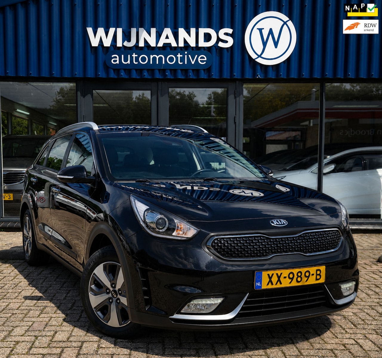 Kia Niro - 1.6 GDi Hybrid DynamicLine Trekhaak Automaat Camera - AutoWereld.nl