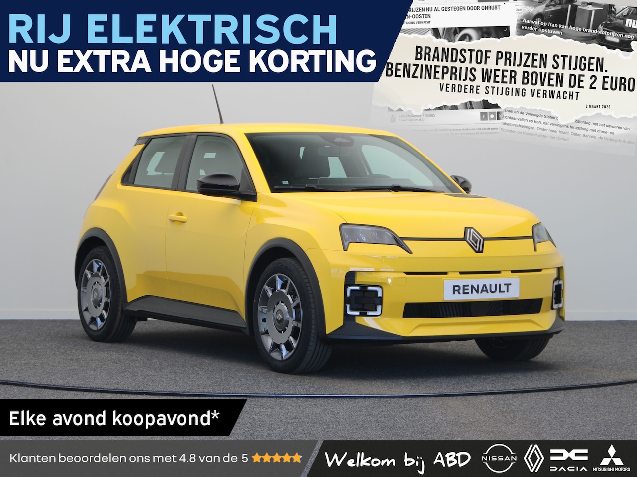 Renault 5 - Evolution Urban range | Cruise control met snelheidsbegrenzer | Full LED koplampen | ISOFI - AutoWereld.nl