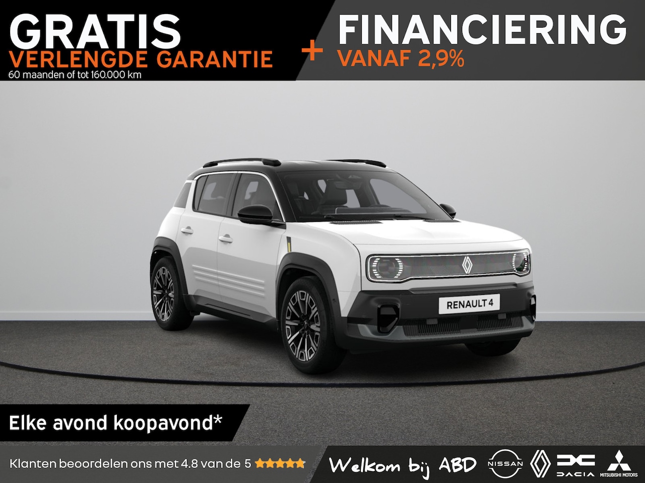 Renault 4 - Iconic Comfort range | Achteruitrijcamera | Elektrisch verwarmbare voorstoelen | Elektroni - AutoWereld.nl