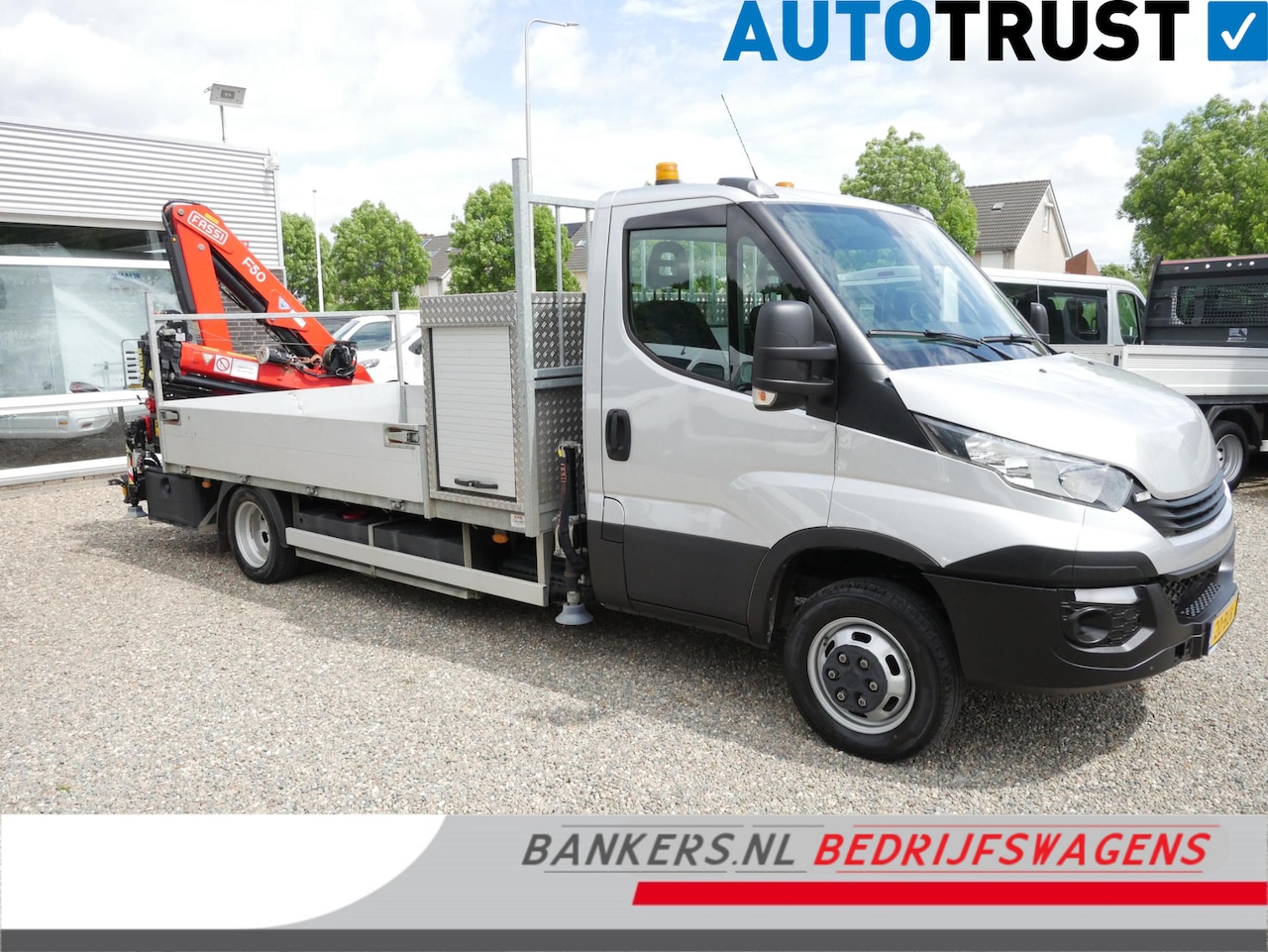 Iveco Daily - 50C15 3.0 150PK, Airco, Open laadbak, Dubbel lucht, Fassi F50 laadkraan, Rijbewijs C1 - AutoWereld.nl
