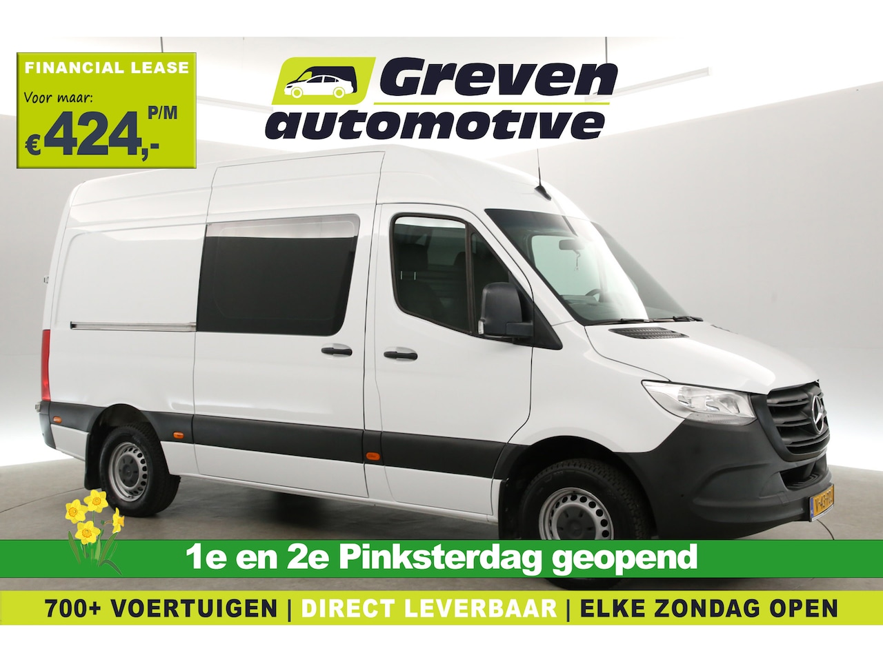 Mercedes-Benz Sprinter - 316 2.2 CDI L2H2 | Airco | Cruise | Camera | Carplay | Trekhaak | Navi | Parkeersens. - AutoWereld.nl