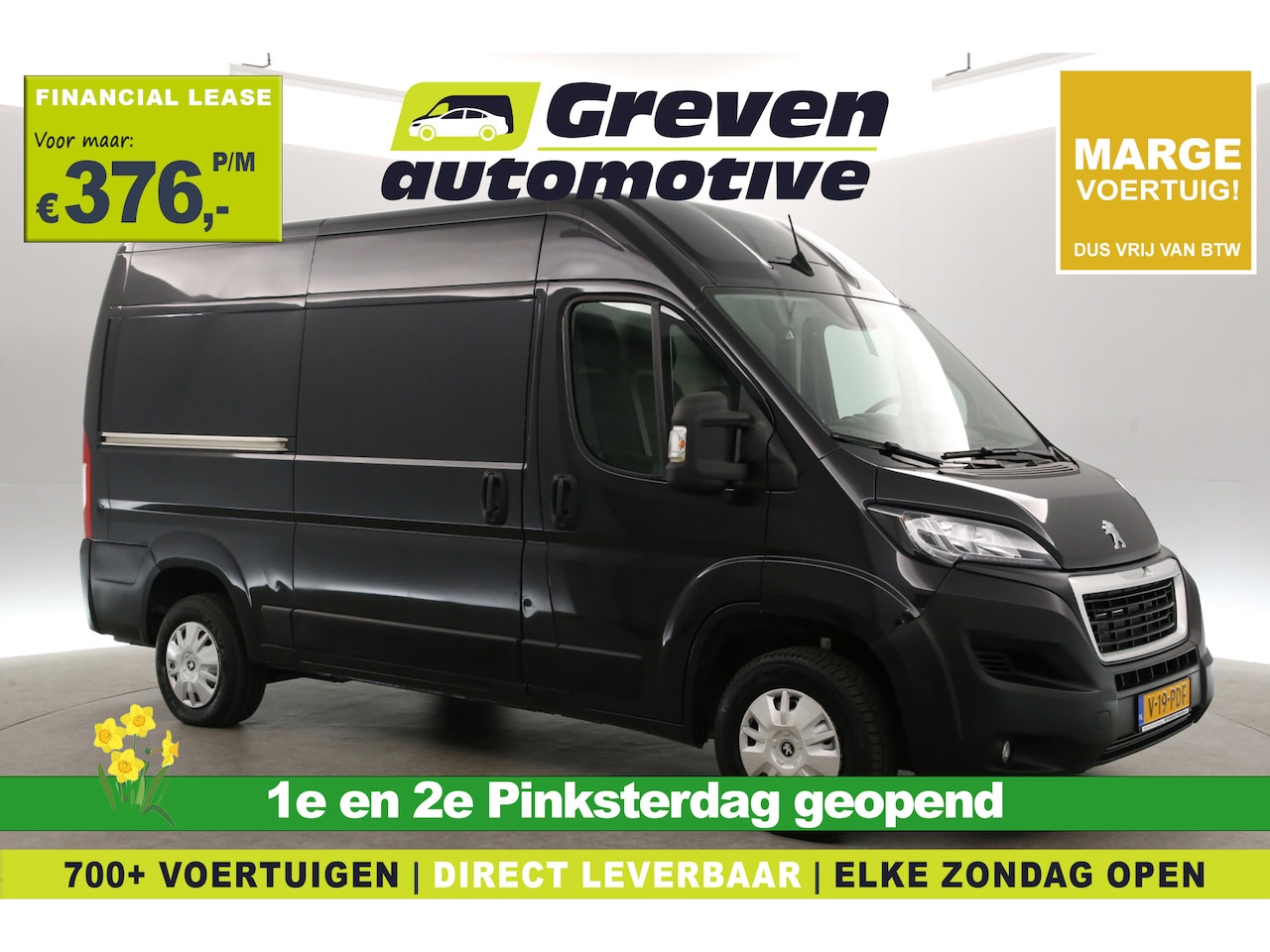 Peugeot Boxer - 2.2 BlueHDI L2H2 | MARGE | Airco | Cruise | Camera | 3 Zits | Navi | Parkeersens. - AutoWereld.nl