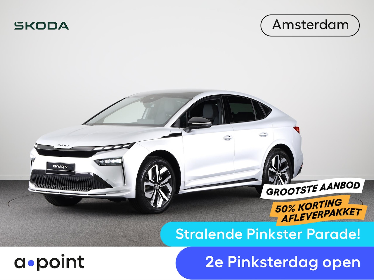 Skoda Enyaq Coupé iV - 60 Sportline 204 pk | Elek. stoel | Blind Spot | Panoramadak | - AutoWereld.nl
