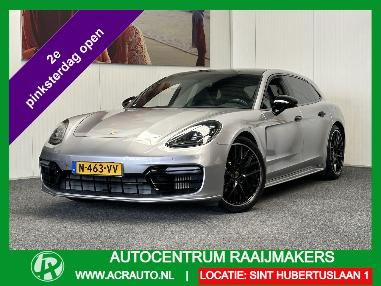 Porsche Panamera Sport Turismo - 2.9 4 E-HYBRID BLACK PACK SPORT CHRONO LUCHTVERING BURMESTER LEDER NAVIGATIE LUCHTVERING 2 - AutoWereld.nl