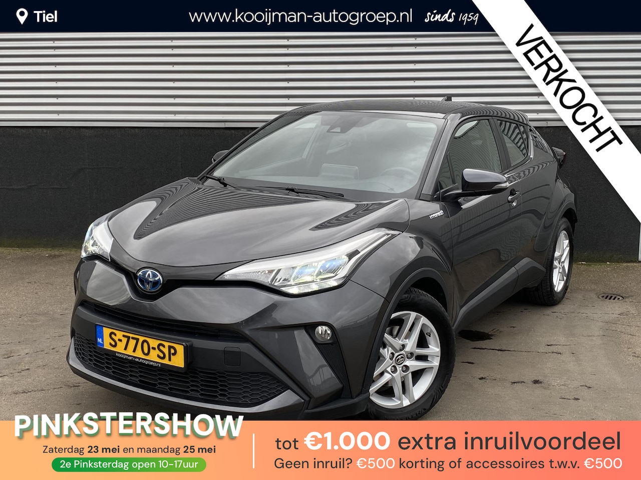 Toyota C-HR - 1.8 Hybrid Active Cruise control, airconditioning, achteruitrij camera, nette auto, keyles - AutoWereld.nl