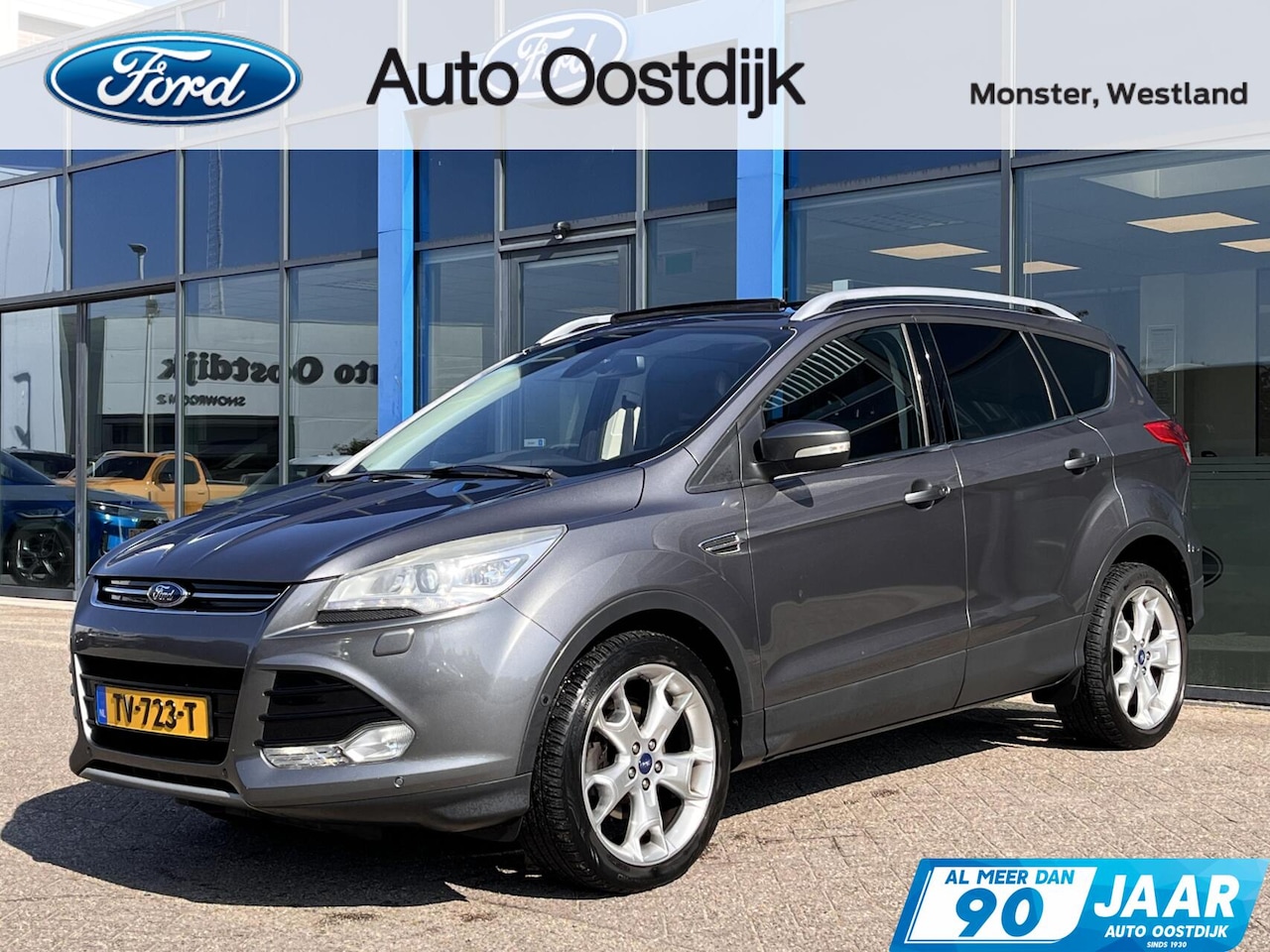 Ford Kuga - 1.6 Titanium 150PK Afn. Trekhaak Panodak Camera Cruise Navi Parkeersensoren Elek. Achterkl - AutoWereld.nl