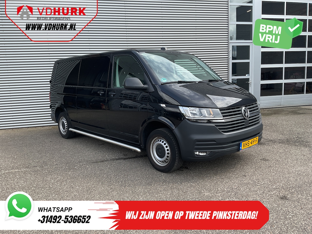 Volkswagen Transporter - 2.0 TDI 150 pk Carplay/ 2.5t Trekverm./ Airco/ Navi/ Cruise/ Sidebars/ PDC/ DAB/ Trekhaak - AutoWereld.nl
