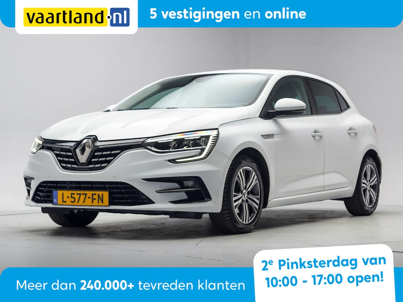 Renault Mégane - 1.3 TCe Intens Aut. [ Navi LED Half-Leder Trekhaak ] - AutoWereld.nl