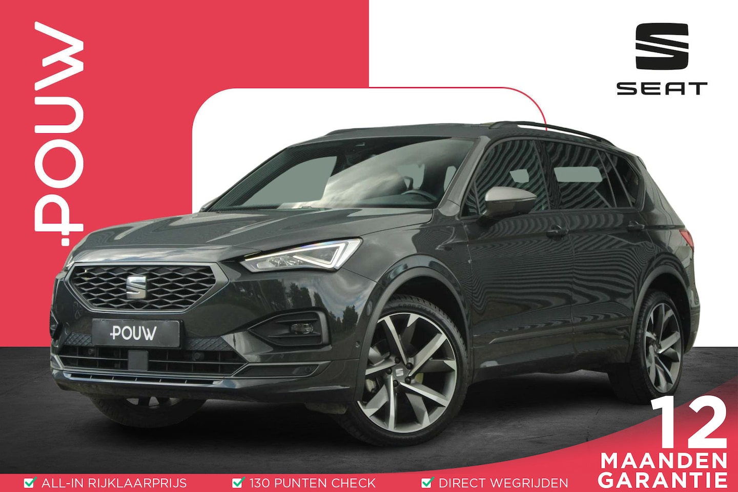 SEAT Tarraco - 1.5 TSI 150pk DSG FR Business | Trekhaak | Elekt. Verstelbare Bestuurdersstoel | Navigatie - AutoWereld.nl