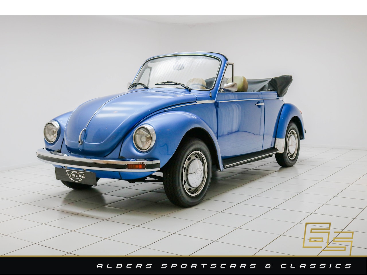 Volkswagen Kever Cabriolet - 1303 Org. NL - Ancona Blau - Soft-top Blau - AutoWereld.nl