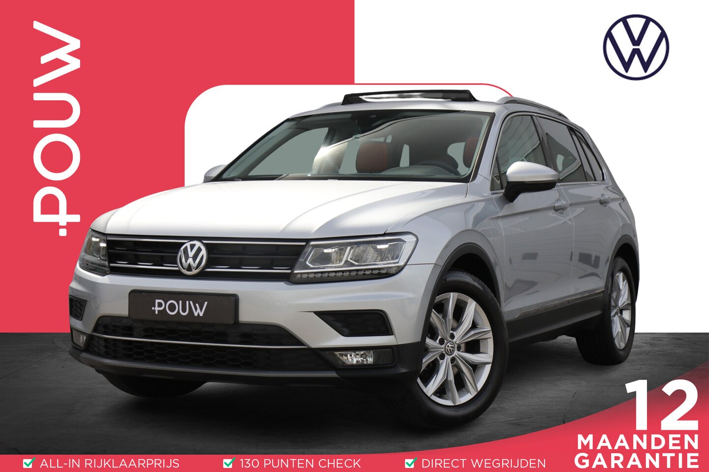 Volkswagen Tiguan - 1.5 TSI 150pk DSG Highline | Panoramadak | Stoelverwarming | Memory Stoel | Leer - AutoWereld.nl