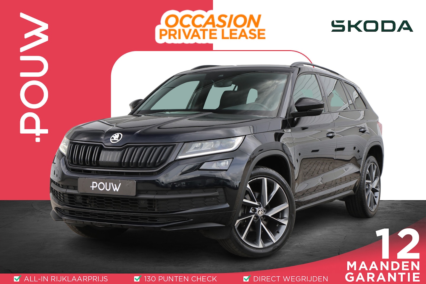 Skoda Kodiaq - 1.5 TSI 150pk DSG Sportline Business | Navigatie | Memory Stoel | Stoelverwarming | Achter - AutoWereld.nl