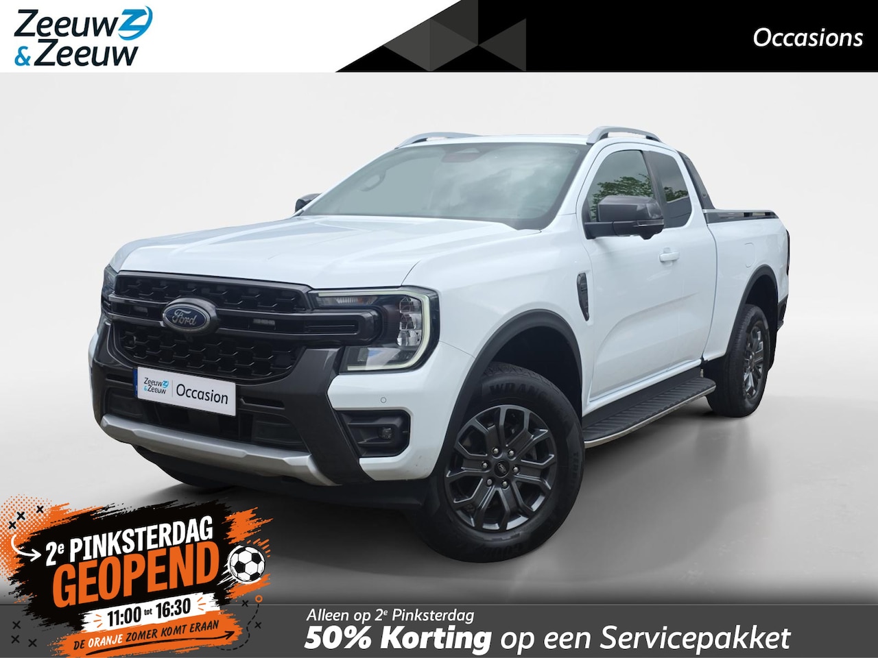 Ford Ranger - 2.0 Super Cab EcoBlue Wildtrak | Trekhaak | Stoelverwarming | Apple/Android Carplay | Acht - AutoWereld.nl