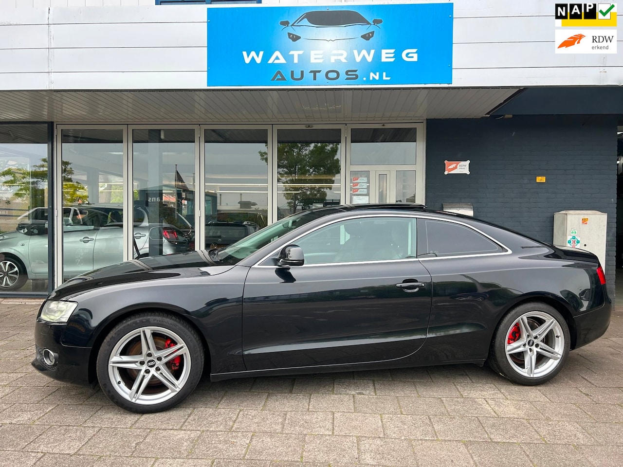 Audi A5 Coupé - 1.8 TFSI Pro Line PANO|NAVI|CRUISE|ZWART LEDER - AutoWereld.nl