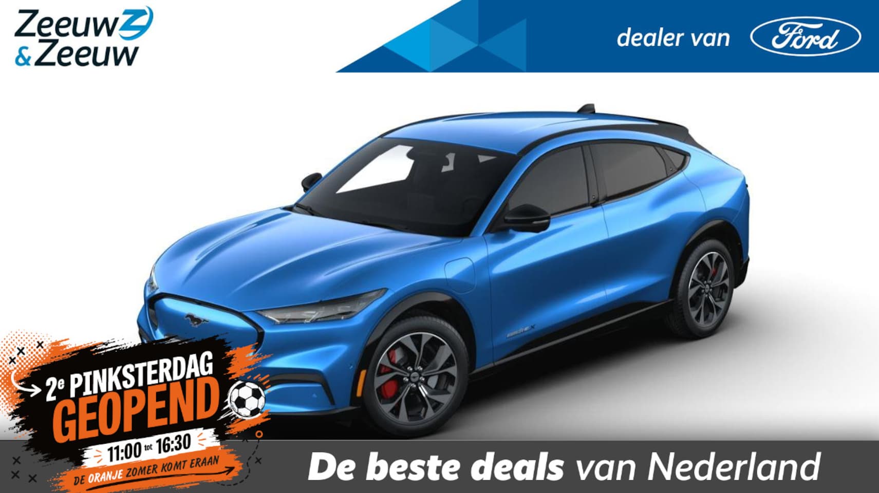 Ford Mustang Mach-E - Extended Premium AWD 98 kWh Ford Mustang Mach-E 98kWh Extended AWD Premium | NIEUW | Adapt - AutoWereld.nl