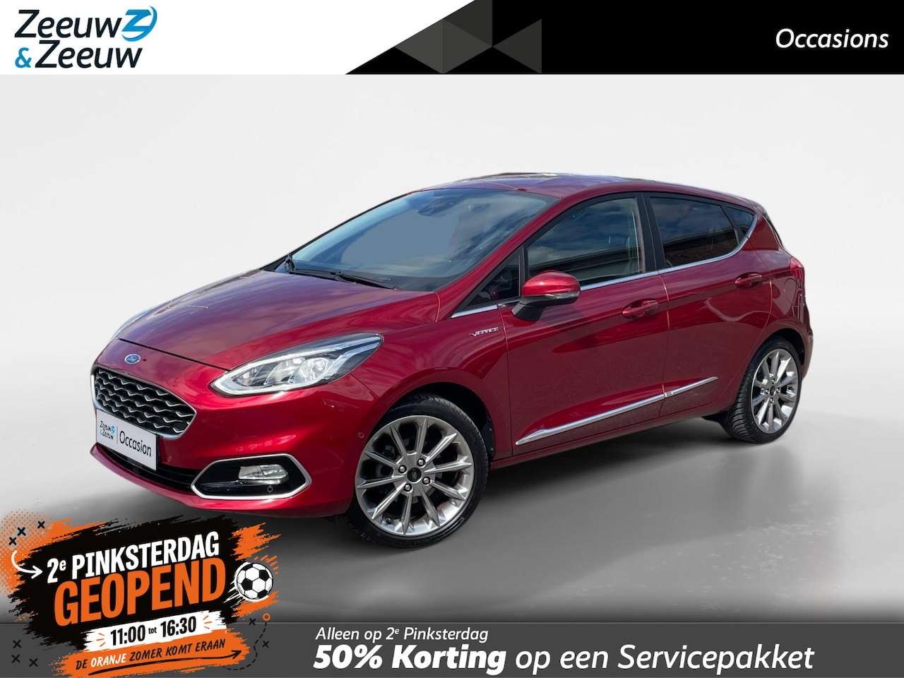Ford Fiesta - 1.0 EcoBoost Vignale 125PK | Adaptieve Cruise Control | B&O | Half leder | Camera | Keyles - AutoWereld.nl
