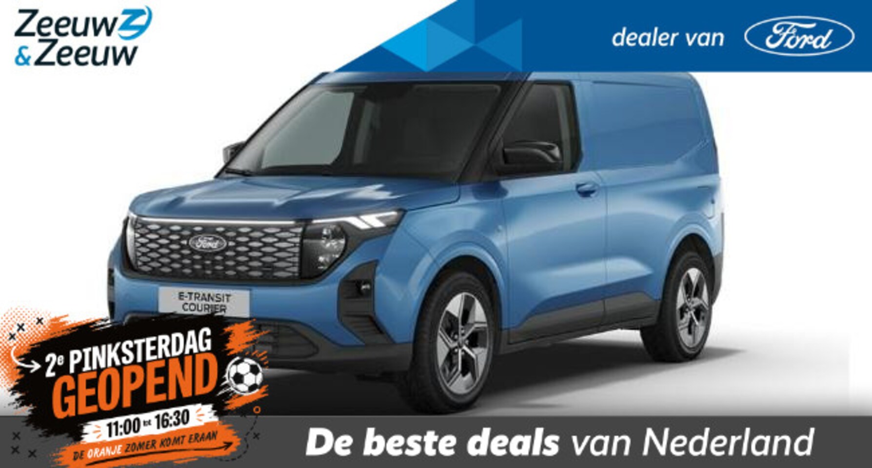 Ford Transit Courier - E-Transit Limited 46 kWh 136 pk | 17" LM velgen | Te bestellen voertuig! | Nu 0,99% rente - AutoWereld.nl