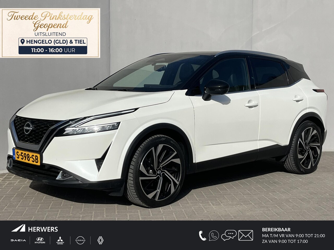 Nissan Qashqai - 1.3 MHEV Xtronic Tekna Plus / Panoramadak / Trekhaak (1800 KG) / Apple Carplay&Android Aut - AutoWereld.nl