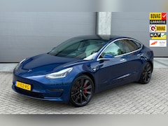 Tesla Model 3 - Performance AWD 75 kWh 2020 Blauw WIT LEDER|20”