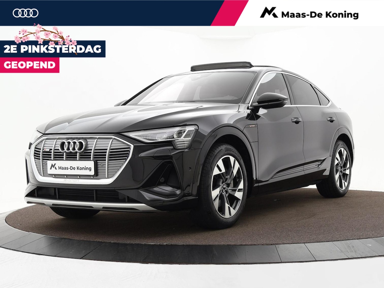 Audi e-tron Sportback - 55 Quattro S edition 95 kWh / 408pk · SOH 98% · Panoramadak · Luchtvering · Camera · B&O S - AutoWereld.nl