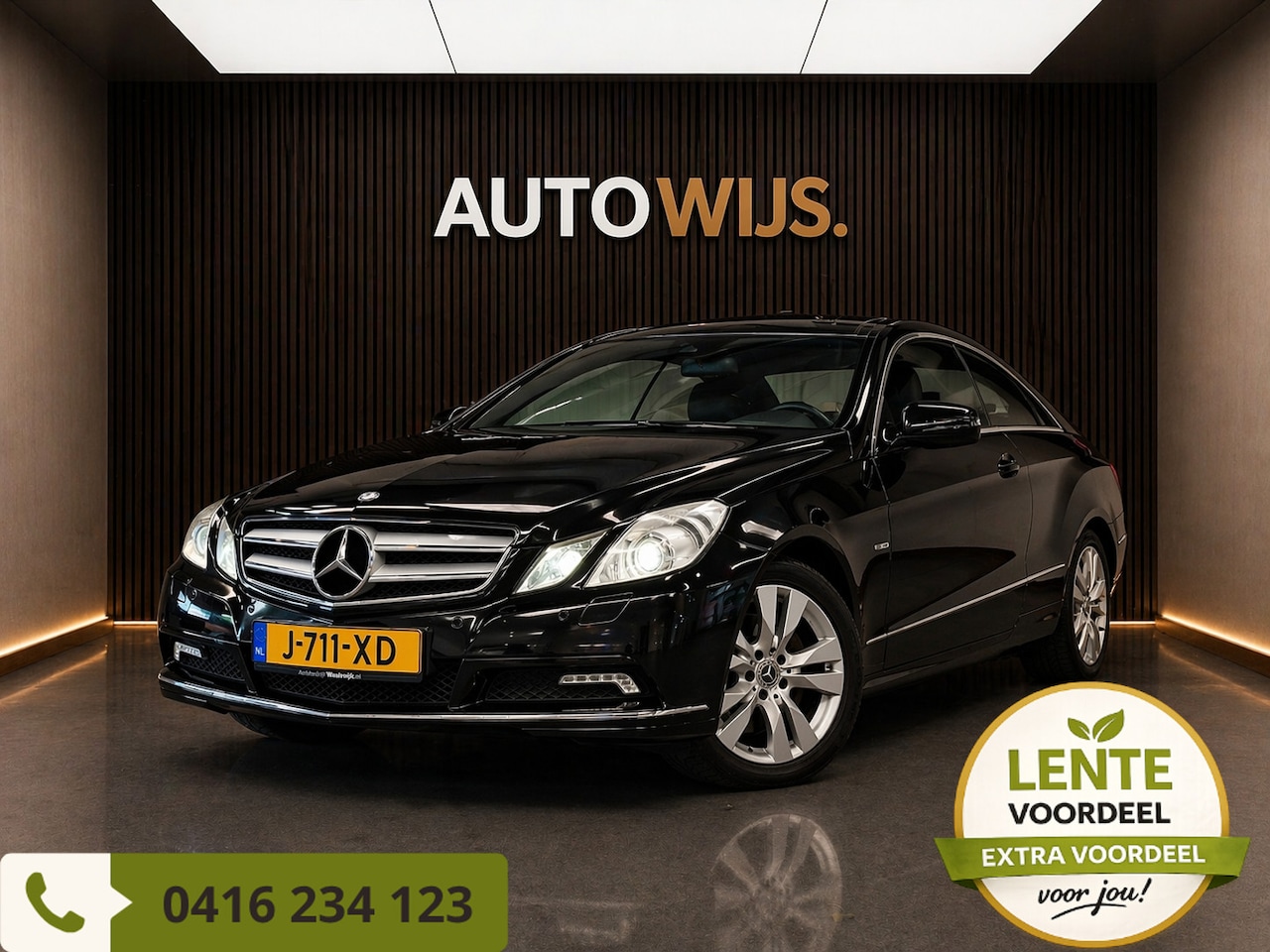 Mercedes-Benz E-klasse Coupé - 350 CGI Elegance|PANO|LEDER|H&K|NAVI|GOED ONDERHOUDEN - AutoWereld.nl