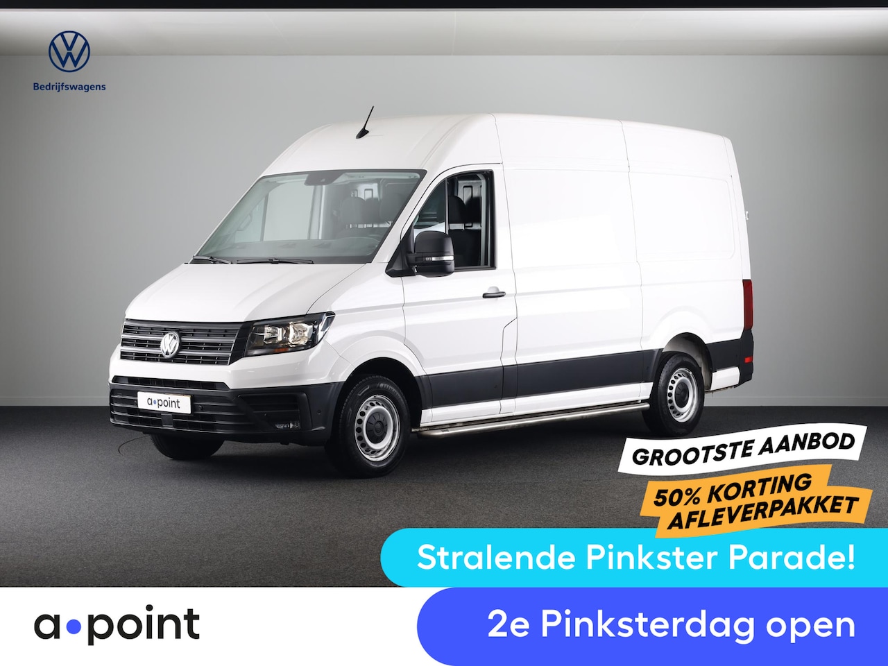 Volkswagen Crafter - 35 2.0 TDI L3H3 Comfortline EURO VI 140 pk Automaat | Verlengde garantie | Navigatie | Tre - AutoWereld.nl