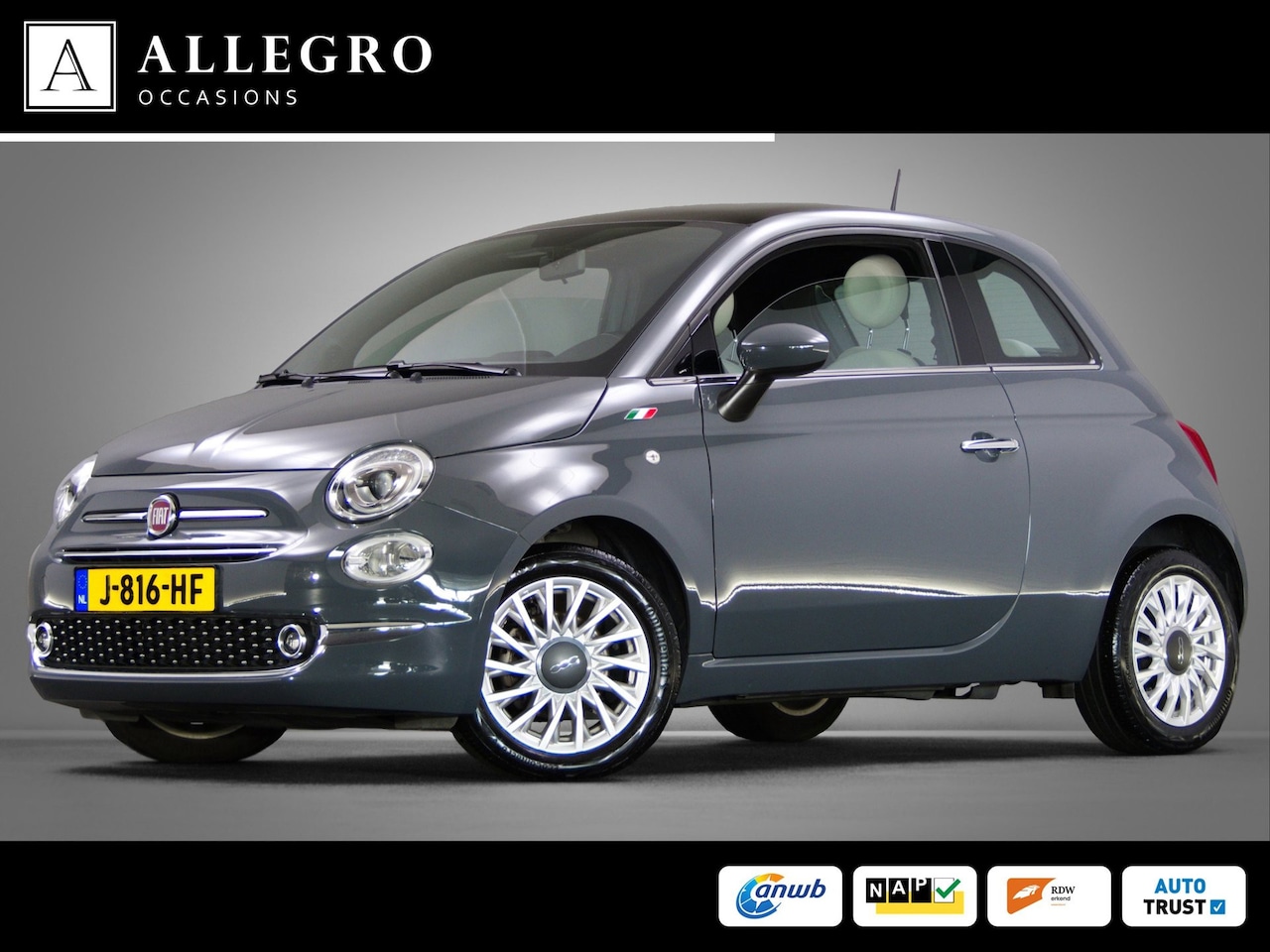 Fiat 500 - 1.0 Hybrid Star (PANORAMADAK, CRUISE CONTROL, SPORTSTOELEN, ORIGINEEL NL, LM-VELGEN, AIRCO - AutoWereld.nl