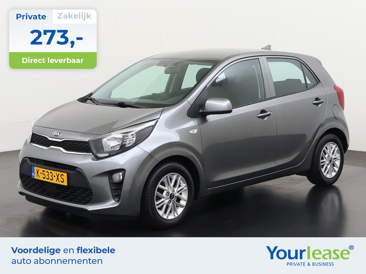 Kia Picanto - 1.0 DPi DynamicLine | All-in 273,- Private Lease | Direct uit voorraad - AutoWereld.nl