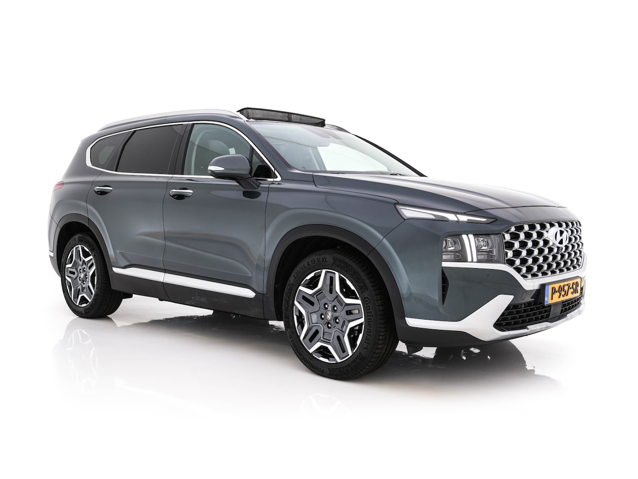 Hyundai Santa Fe - 1.6 T-GDI HEV Premium Sky (INCL.BTW) *PANO | HEAD-UP | LEATHER | FULL-LED | ADAPTIVE-CRUIS - AutoWereld.nl