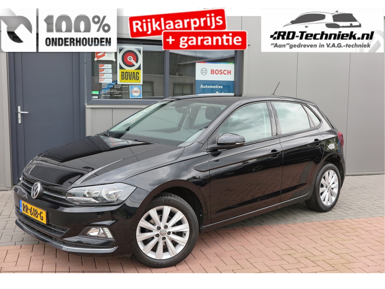 Volkswagen Polo - 1.0 TSI Highline 1.0 TSI 70kw 95pk Highline, Adaptive Cruise, PDC ,Navigatie , Stuurwiel multifuntioneel , - AutoWereld.nl