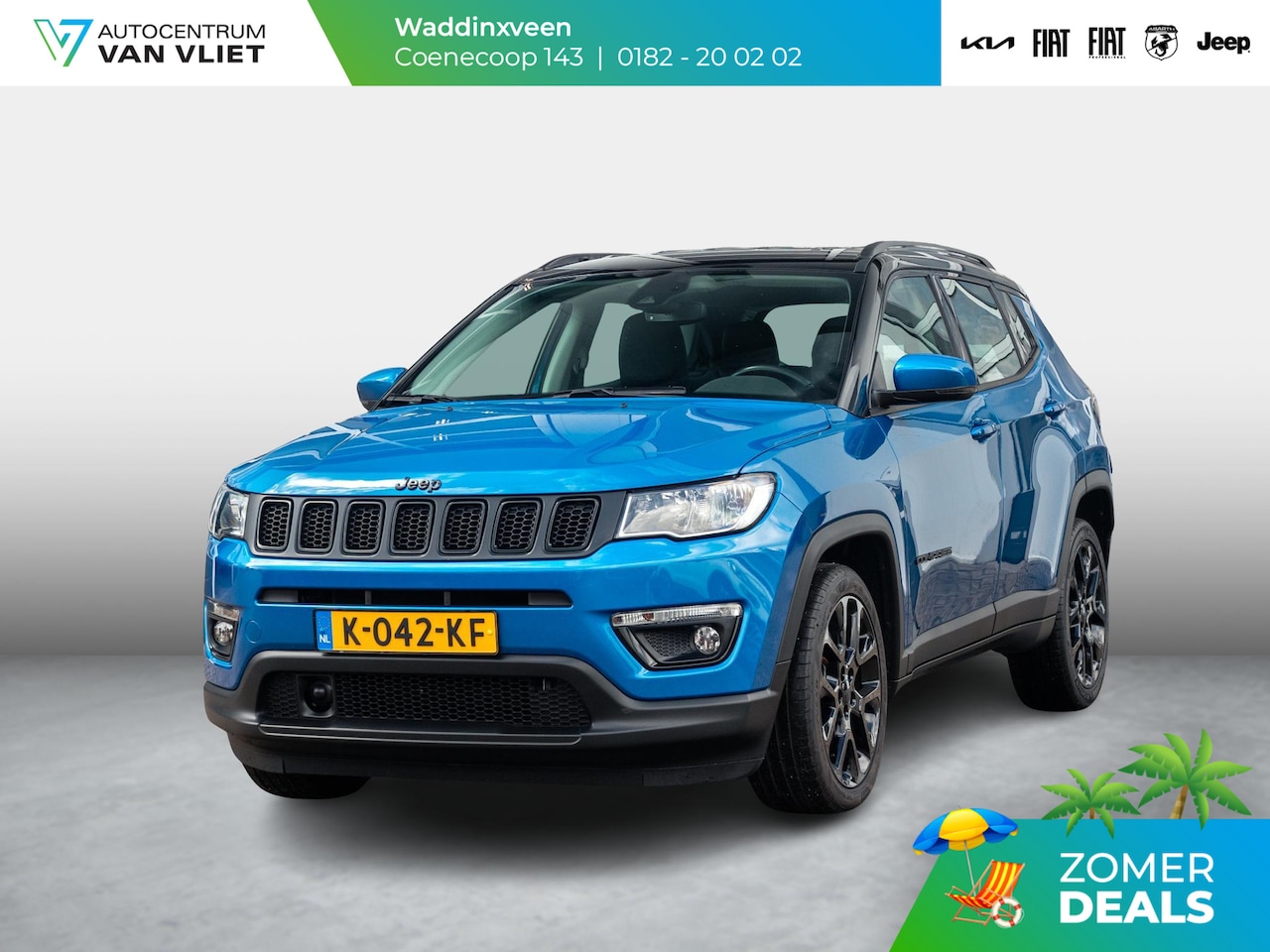 Jeep Compass - 1.3T Night Eagle Liberty Edition | Trekhaak | Clima | Navi | Carplay | Camera | PDC | 19" - AutoWereld.nl