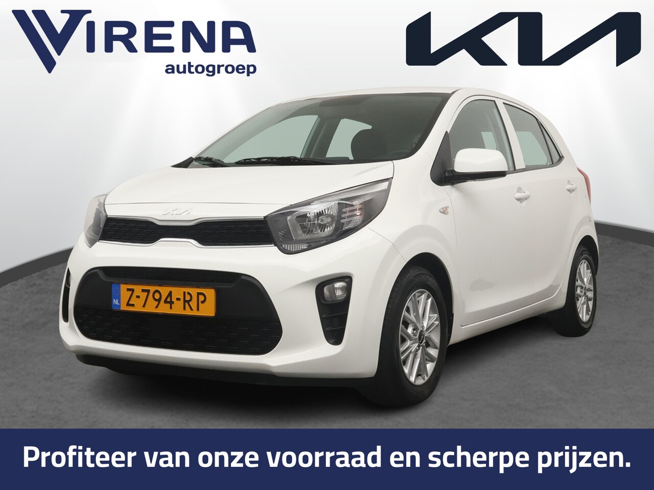 Kia Picanto - 1.0 DPi DynamicLine - Cruise control - Airco - Camera - AppleCarplay - Android Auto - Fabr - AutoWereld.nl