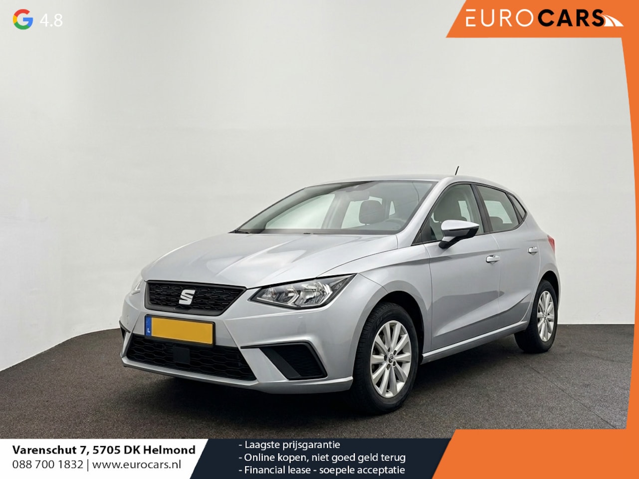 SEAT Ibiza - 1.0 TSI 110 pk DSG Urban Silver Full LED Navi 9,2 inch CarPlay Climatronic PDC Cruise Lane - AutoWereld.nl