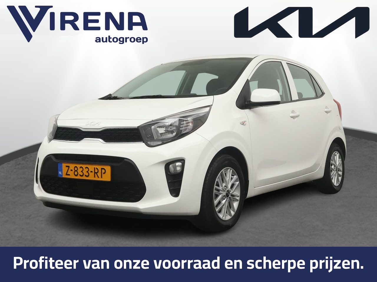 Kia Picanto - 1.0 DPi DynamicLine - Cruise control - Airco - Camera - AppleCarplay - Android Auto - Fabr - AutoWereld.nl