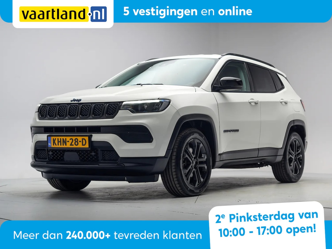 Jeep Compass - 4xe 190 Plug-in Hybrid Night Eagle [ Apple/Android LED Clima ] - AutoWereld.nl