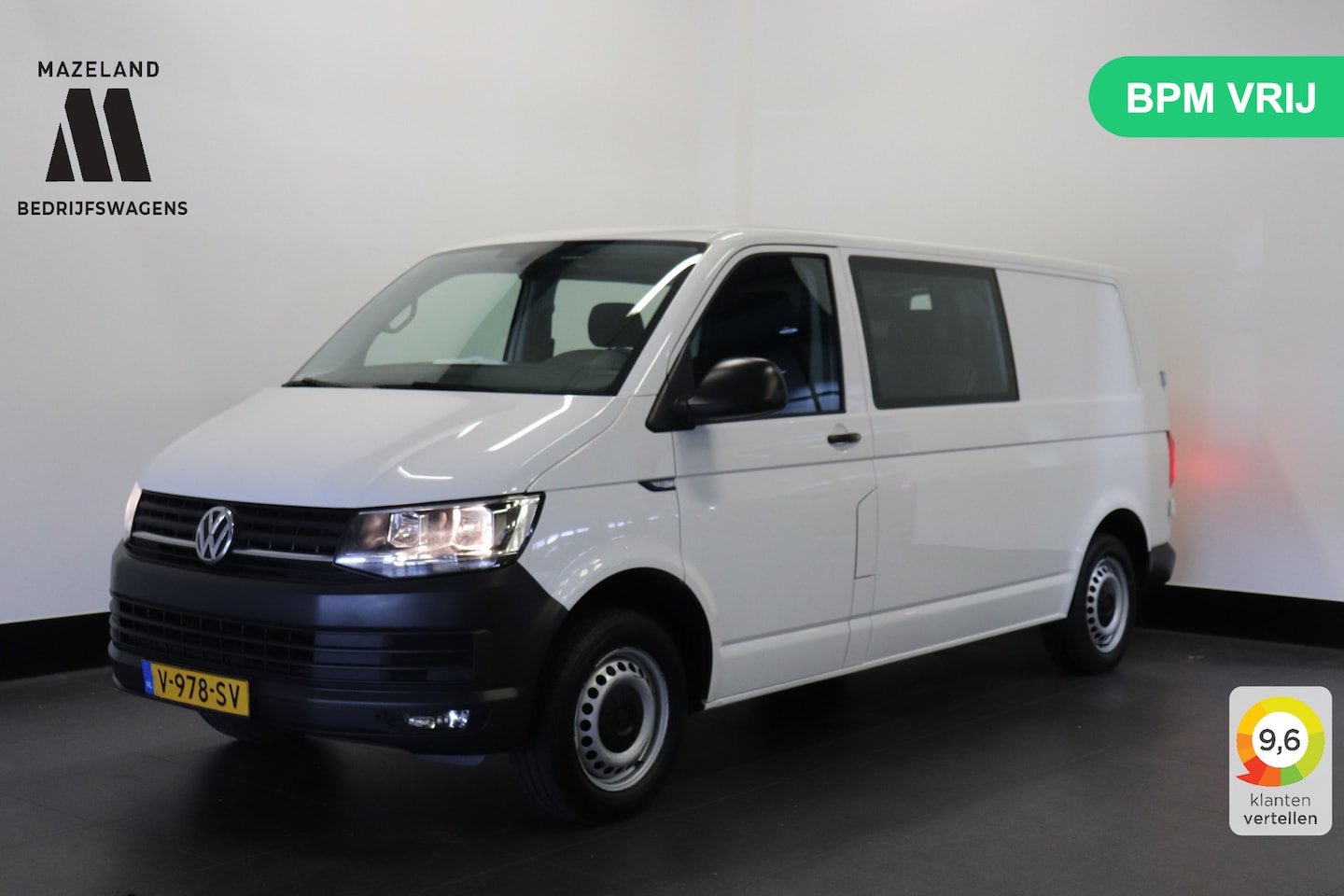 Volkswagen Transporter - 2.0 TDI L2 Dubbele cabine EURO 6 - Airco - Cruise - PDC - €15.950,- Excl. - AutoWereld.nl