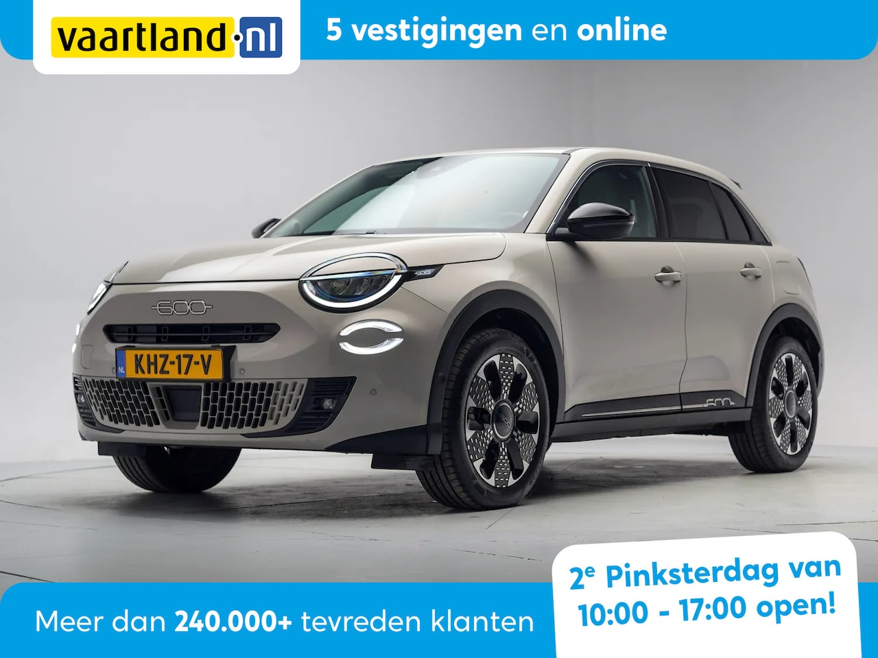 Fiat 600 - La Prima 54 kWh Aut.[ Leder navi Apple / Android Stoelverwarming Cruise ] - AutoWereld.nl