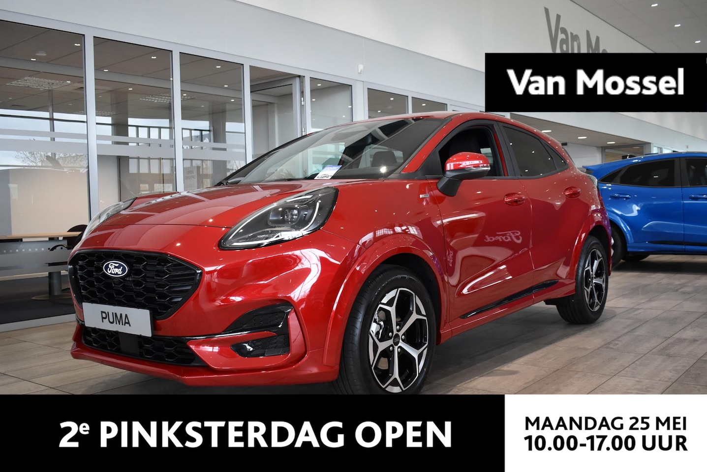 Ford Puma - 1.0 EcoBoost Hybrid ST-Line | Showroom Voorraad | Incl. €6500.- Korting | Fantastic Red | - AutoWereld.nl
