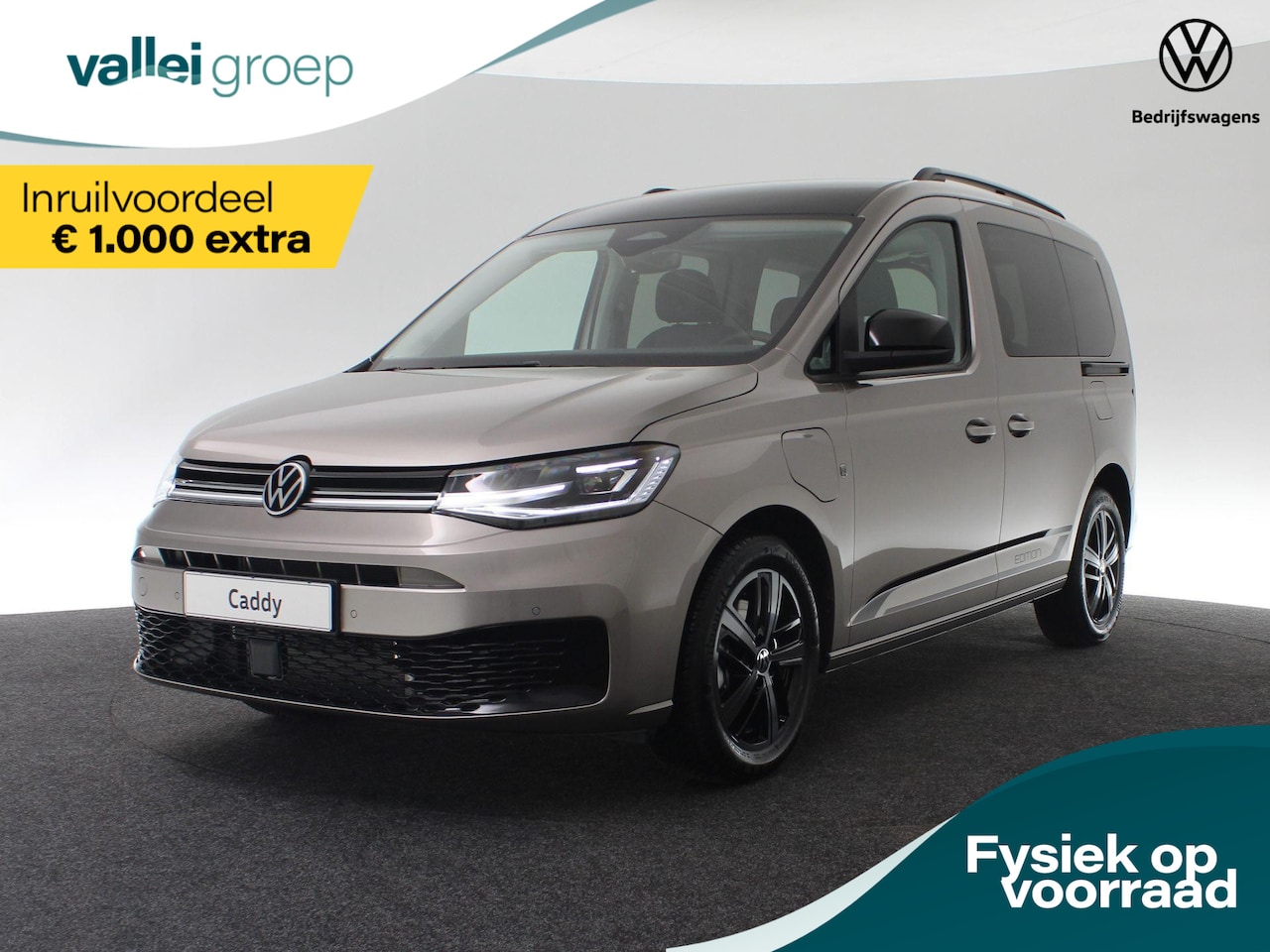 Volkswagen Caddy - Kombi Limited Edition 1.5 eHybrid 85kW 115 pk | LED | Trekhaak | 4-season banden | Achterd - AutoWereld.nl