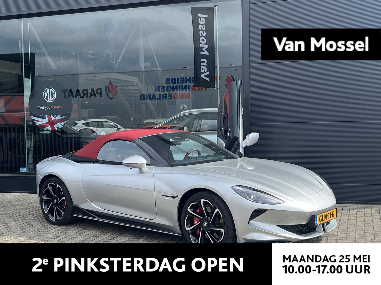 MG Cyberster - GT AWD 77kWh 510pk | 1e-EIG | ACC | ECC | 360° Cam | 20"LMV | Navi | Bose Sound | Warmtep - AutoWereld.nl