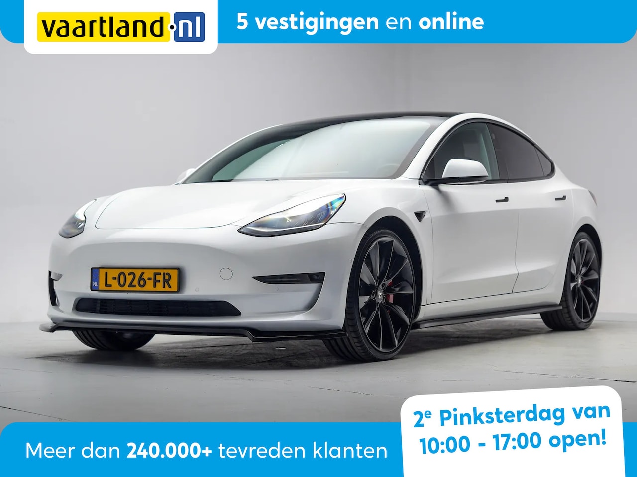 Tesla Model 3 - Performance AWD 75kWh [ Panoramadak Leder Camera ] - AutoWereld.nl