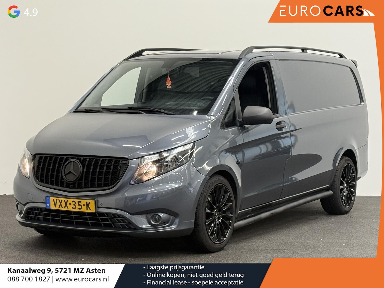 Mercedes-Benz Vito - 119 CDI Lang Automaat Airco Cruise Control Camera Parkeersensoren Achterklep Trekhaak Side - AutoWereld.nl