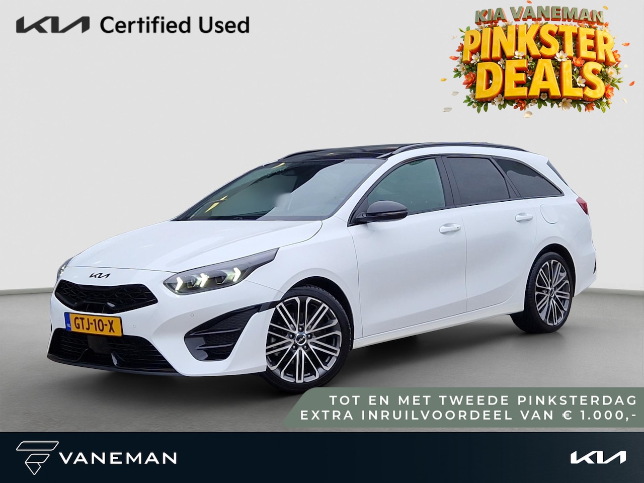 Kia Cee'd Sportswagon - Ceed 1.5 T-GDi GT-PlusLine Automaat | Trekhaak | Hulpveren | Stoelverwarming | JBL | - AutoWereld.nl