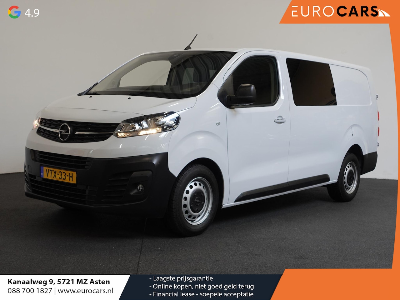 Opel Vivaro - 2.0 CDTI L3H1 Dubbele Cabine Edition Airco Navigatie Parkeersensoren Trekhaak - AutoWereld.nl