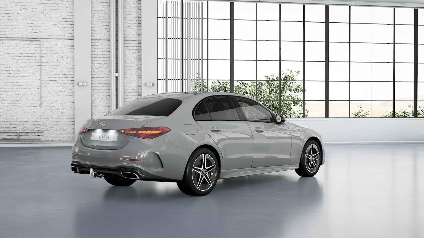 Mercedes-Benz C-klasse - 300e Business Solution AMG | Trekhaak | Burmester | 360° camera | Panoramaschuifdak | Nigh - AutoWereld.nl